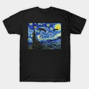 Skydiving Starry Night T-Shirt